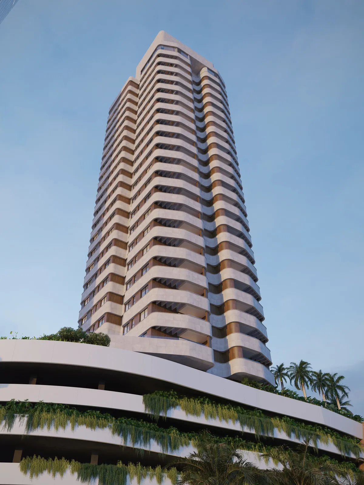 Fachada do empreendimento Nexus Residence, em Betim