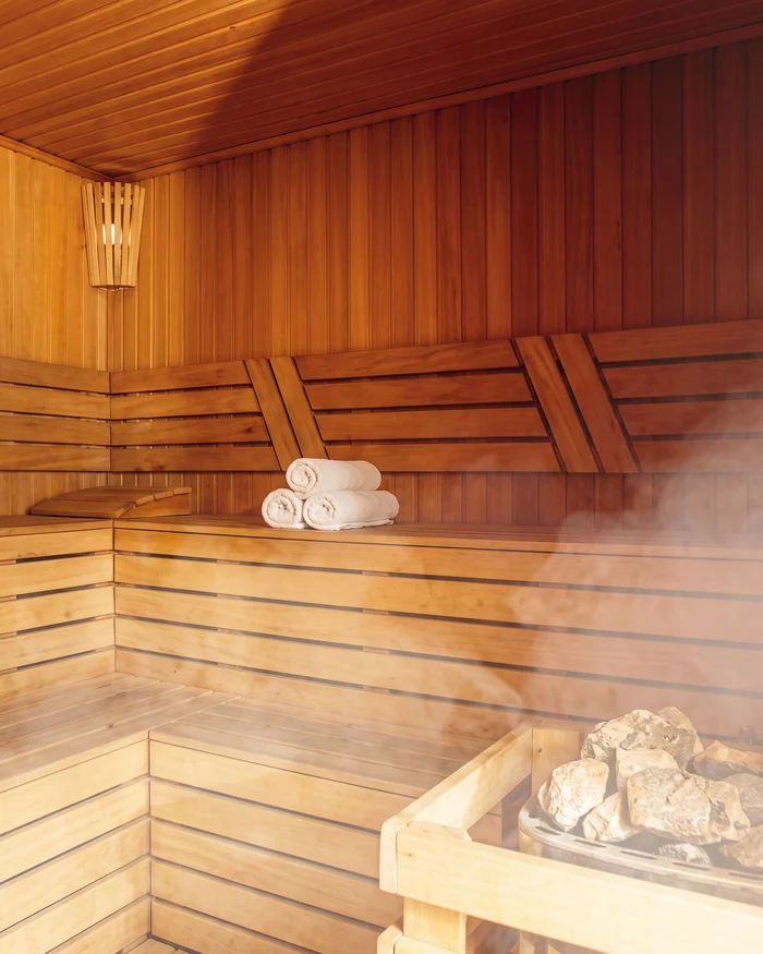 Ilustração do diferencial Sauna no Apogeu