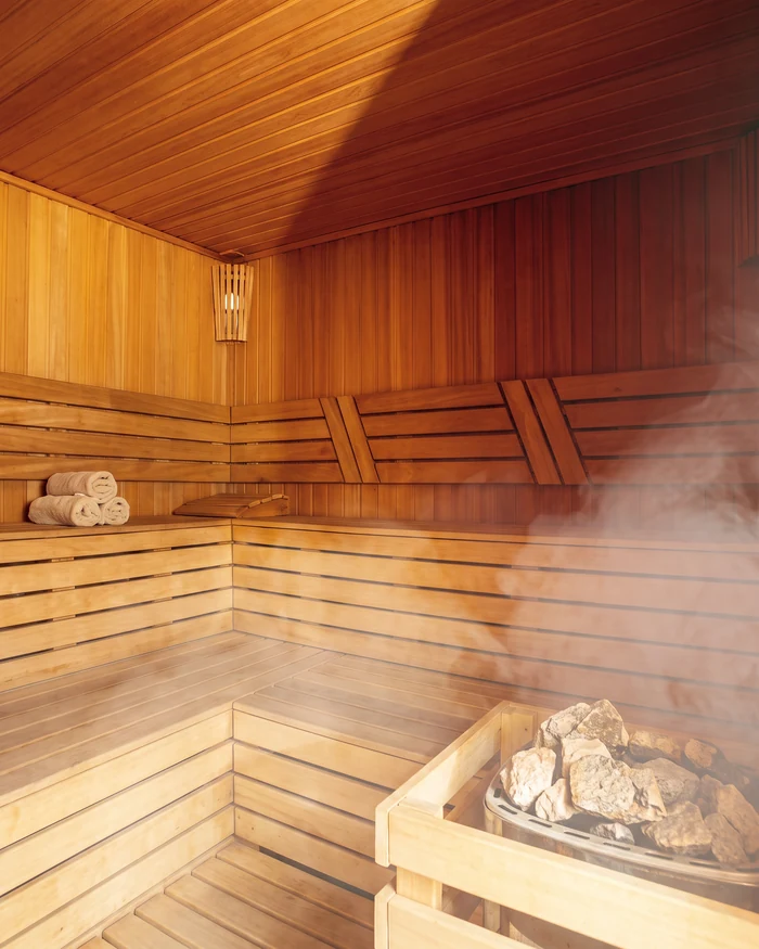 Ilustração do diferencial Sauna no Garden Tower